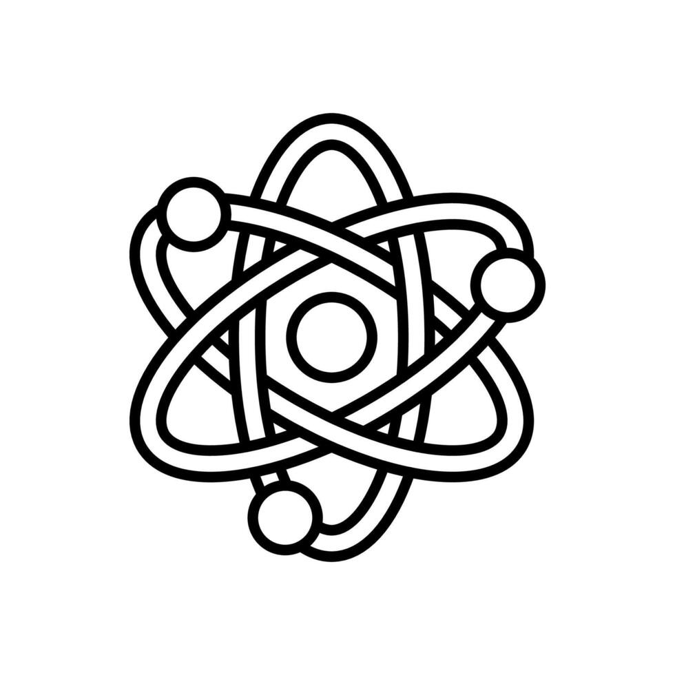 nuclear física icono en vector. logotipo vector