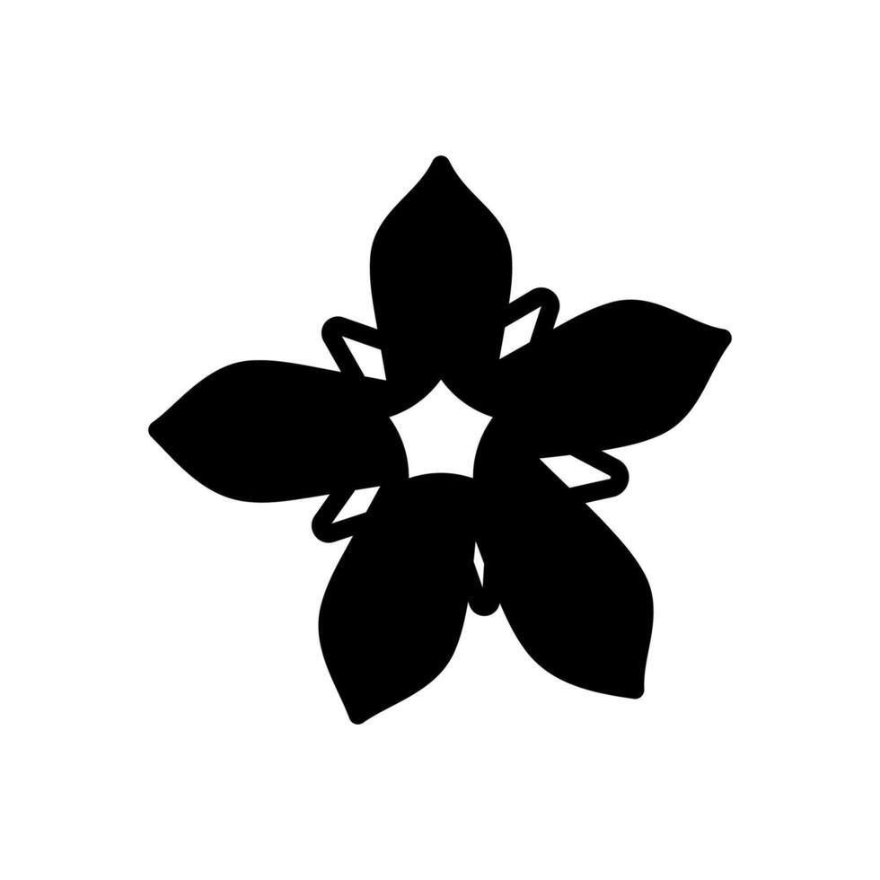 Borage Flower  icon in vector. Logotype vector