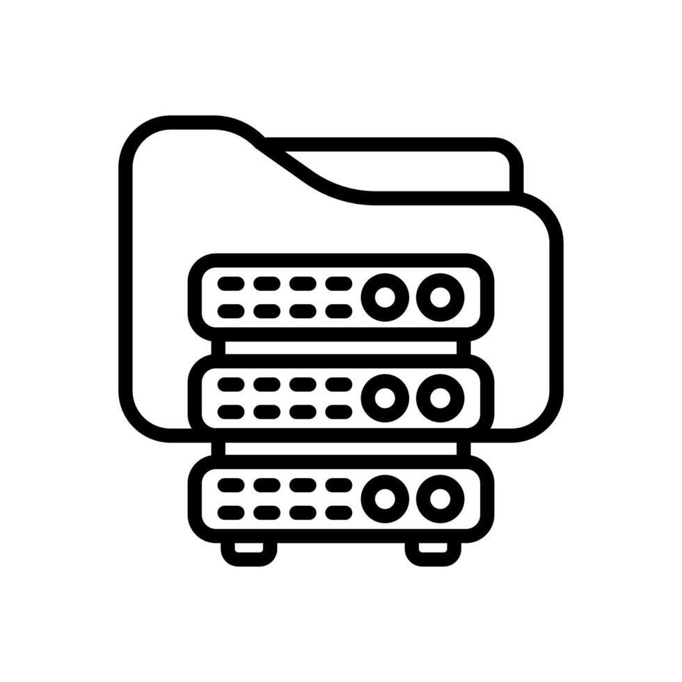 Data Storage icon in vector. Logotype vector