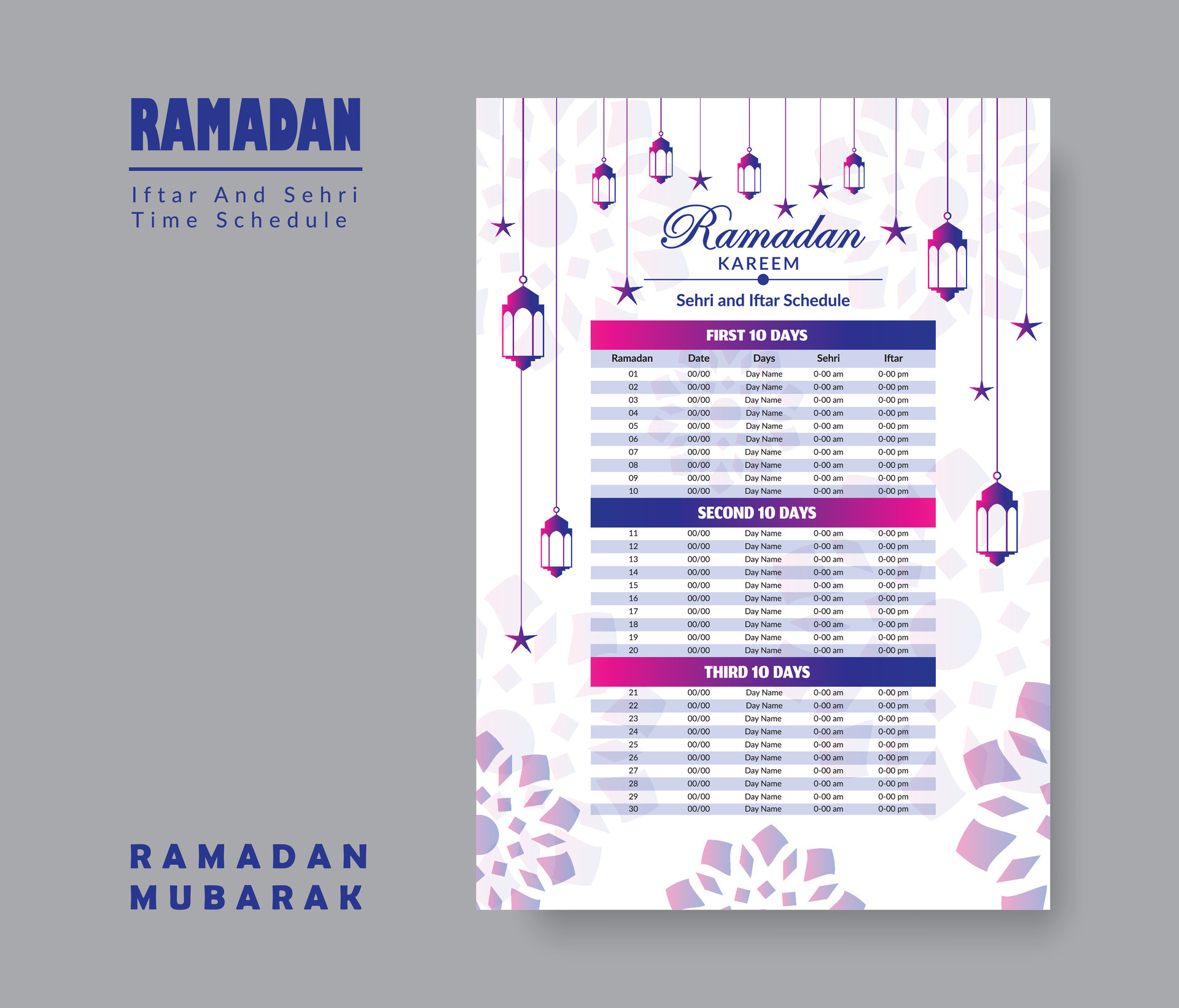 orario preghiere ramadan 2025