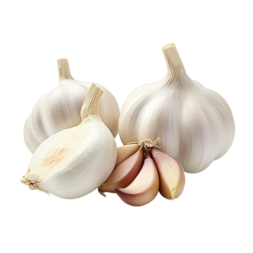 AI generated Garlic vegetable plant food png