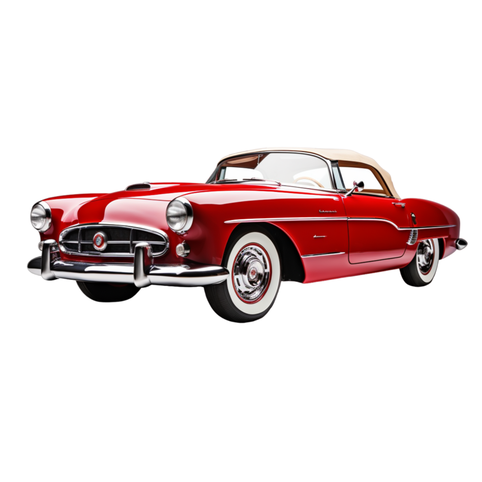 AI generated Vintage car retro car png