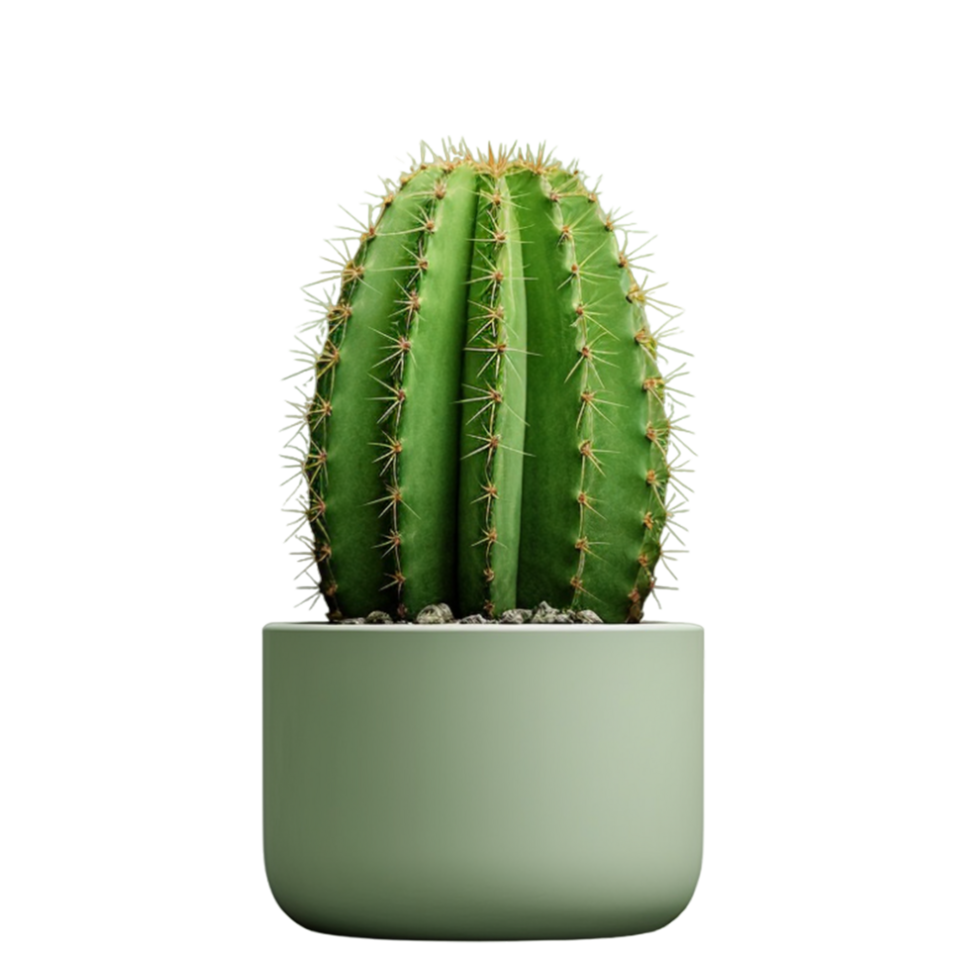 AI generated Bunch cactus plants pot png