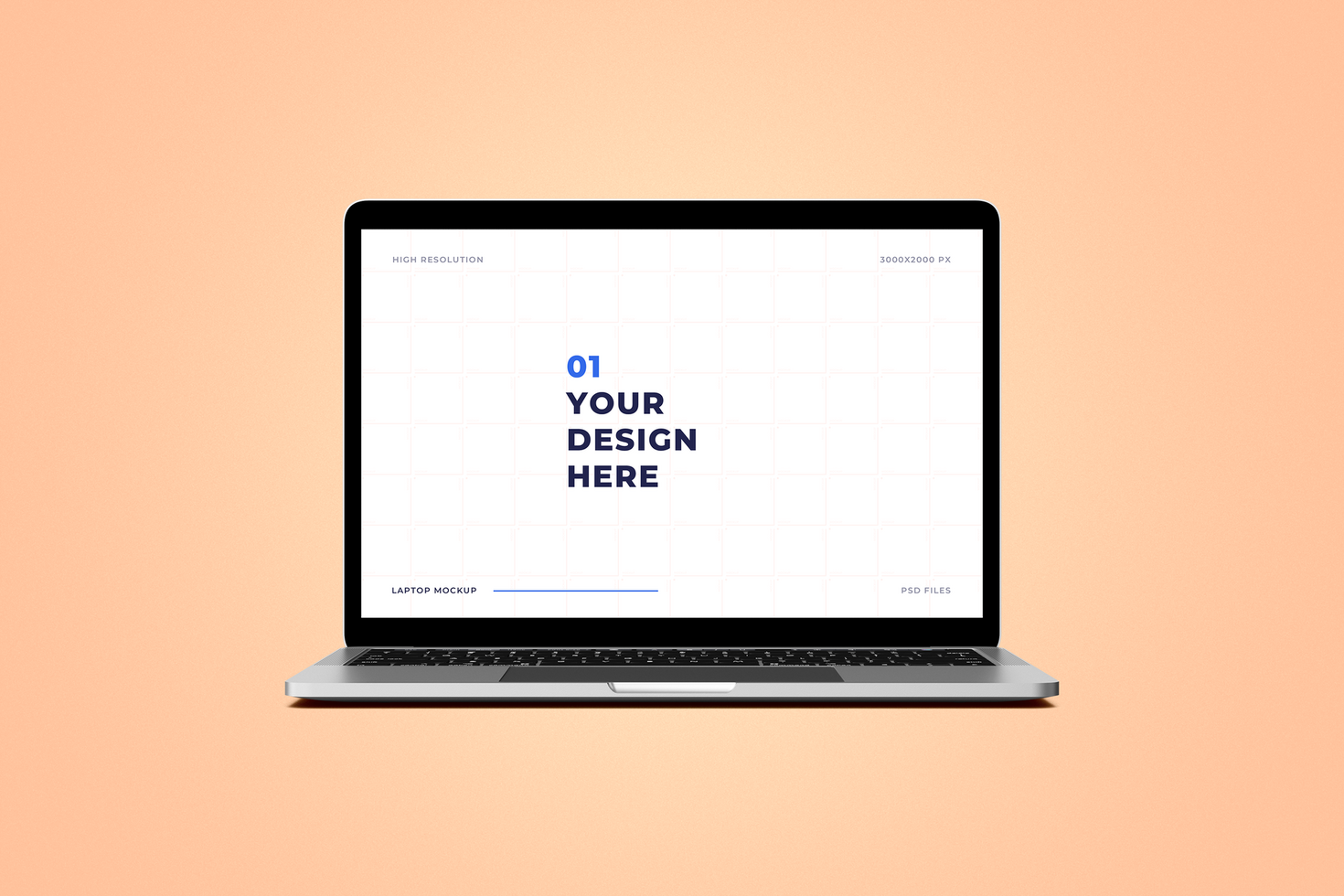 Laptop and Website Screen Mockup psd