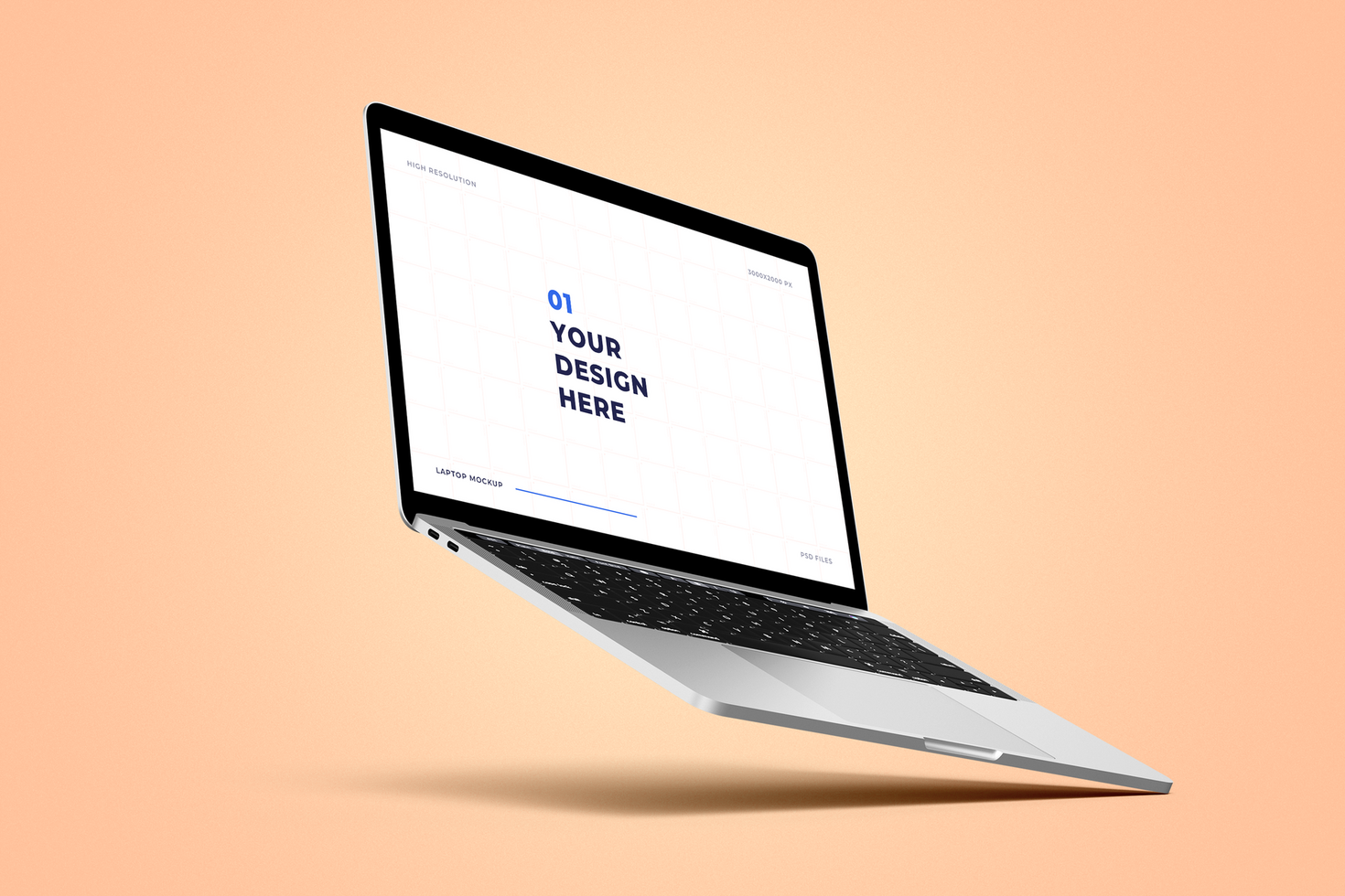 Laptop and Website Screen Mockup psd