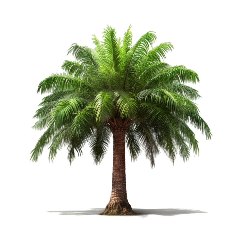 AI generated Palm tree in 3d rendering png