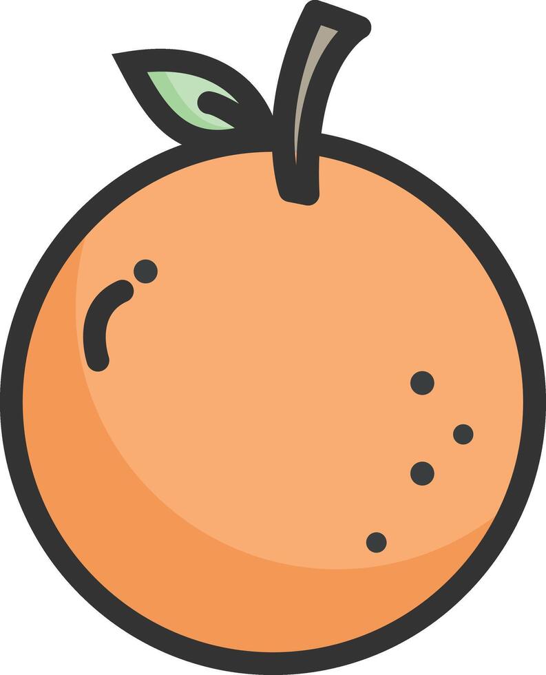 orange illustration design vector