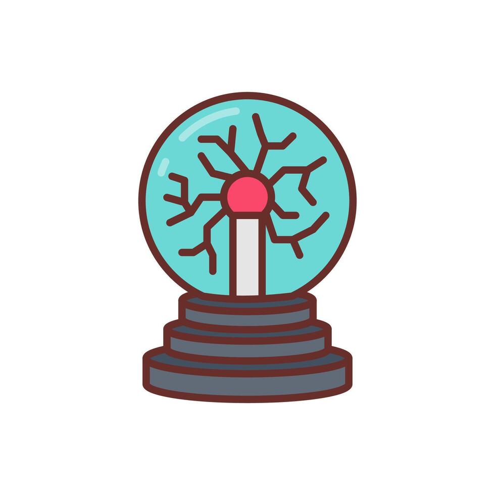 Plasma Ball  icon in vector. Logotype vector