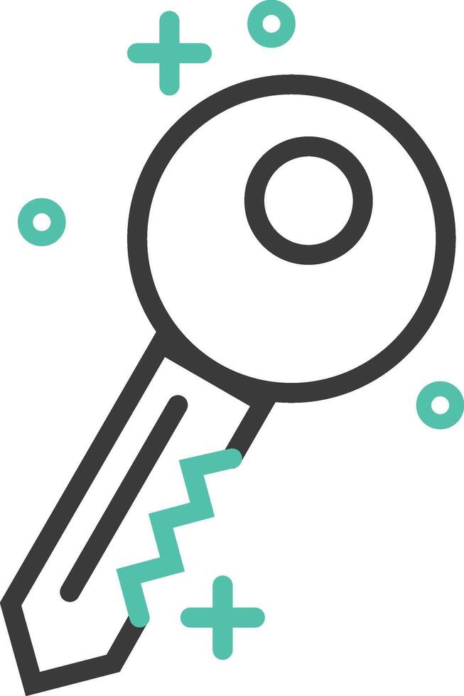 key illustration design vector