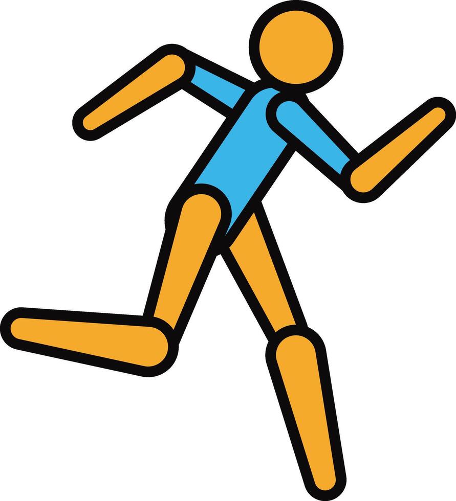 run illustration design vector