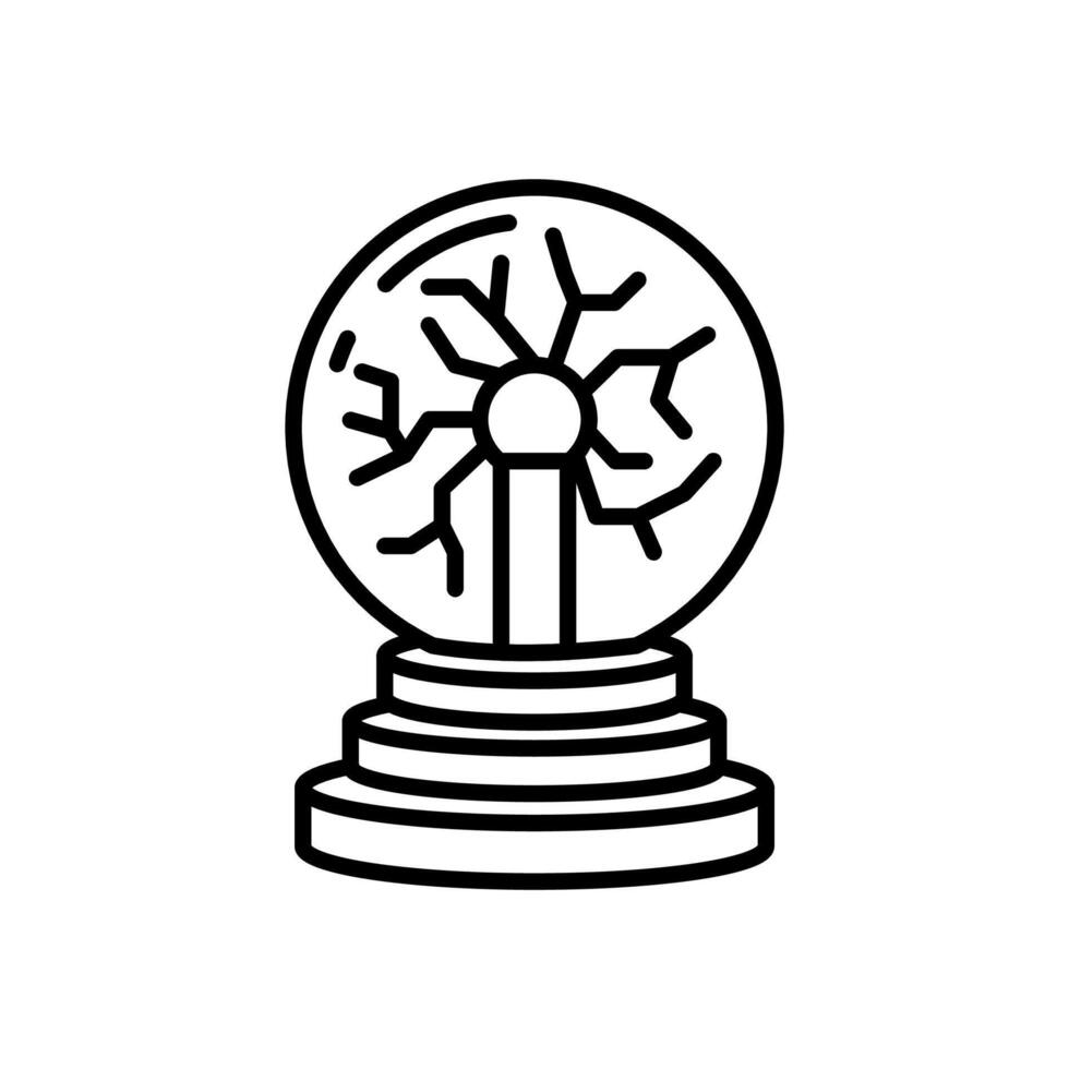 Plasma Ball  icon in vector. Logotype vector