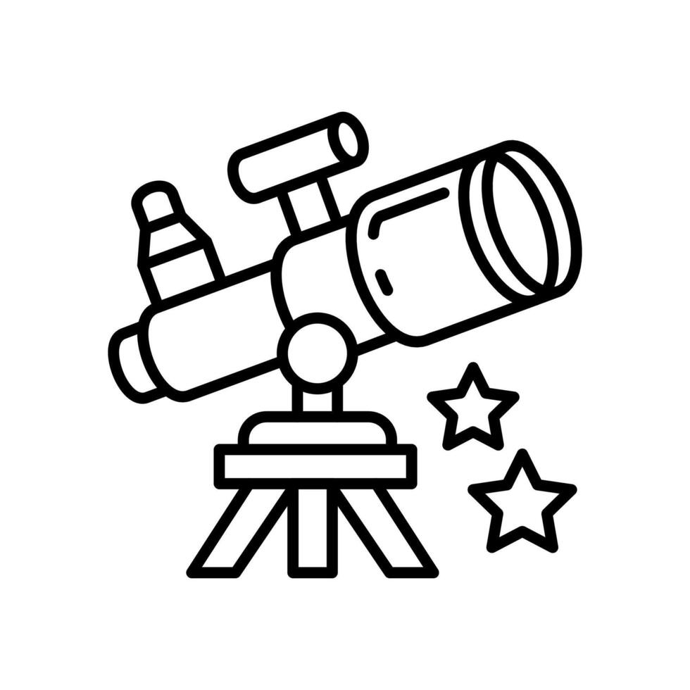 astrofísica icono en vector. logotipo vector