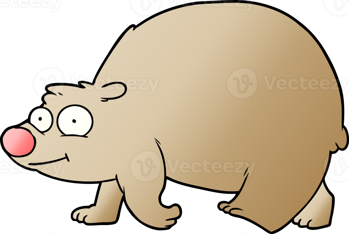cartoon walking bear png