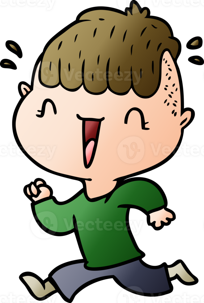 cartoon happy boy surprised png