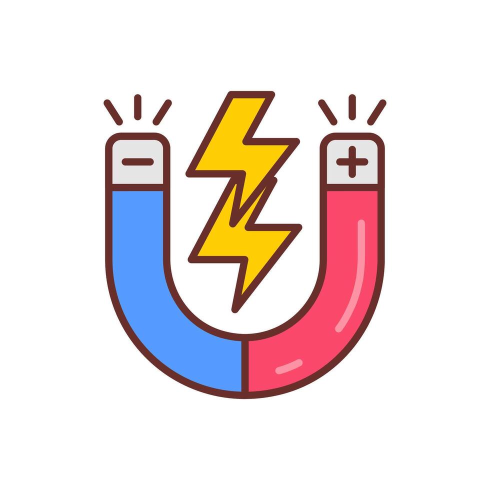 Magnetism  icon in vector. Logotype vector