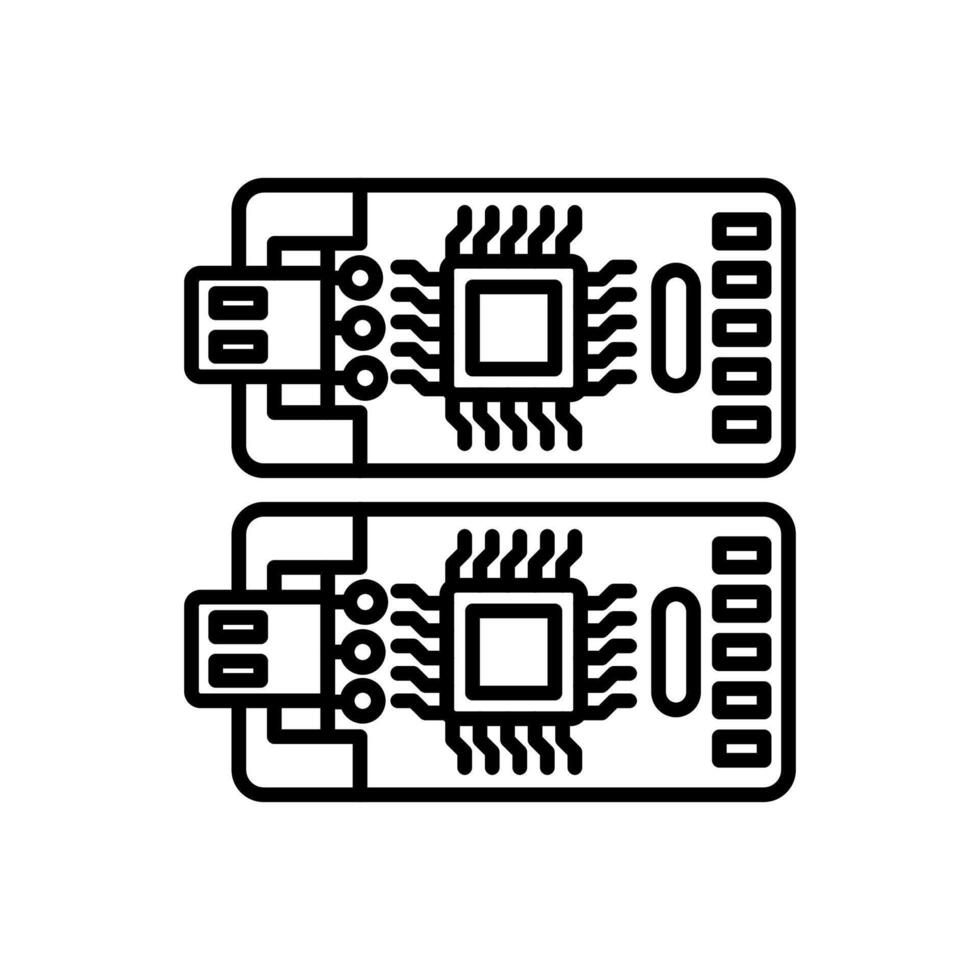 Nano Resistors icon in vector. Logotype vector