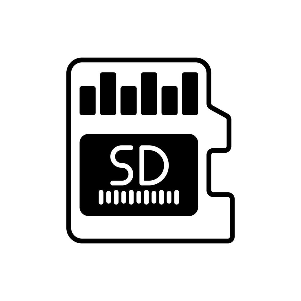 SD Card icon in vector. Logotype vector