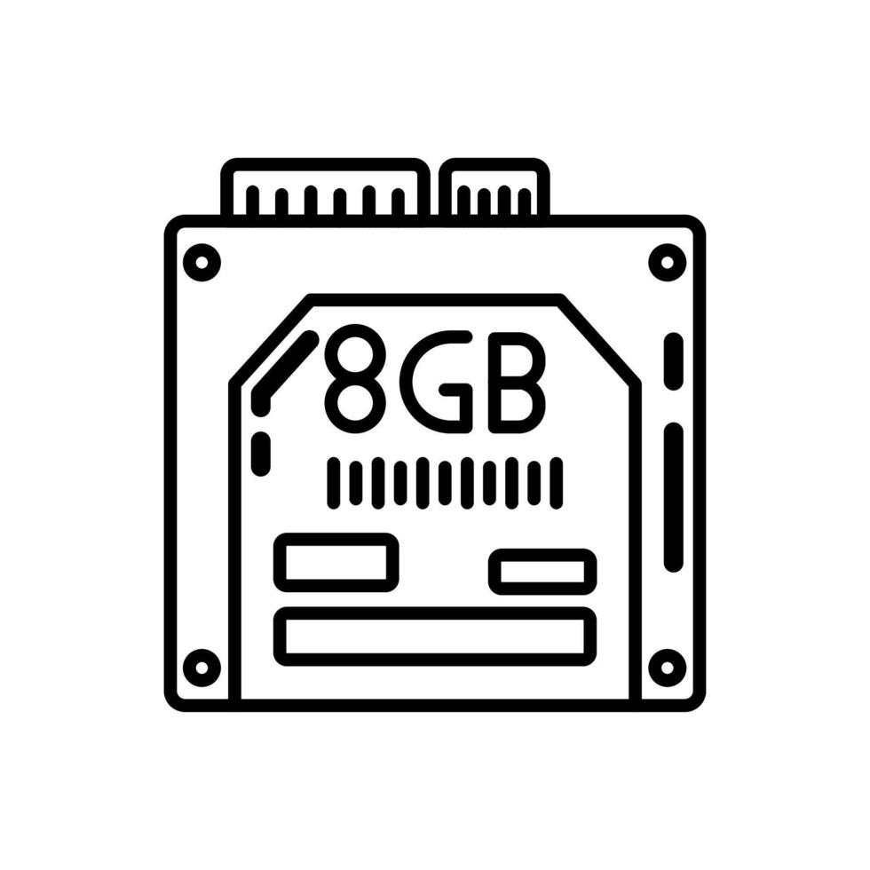 Micro Drive icon in vector. Logotype vector