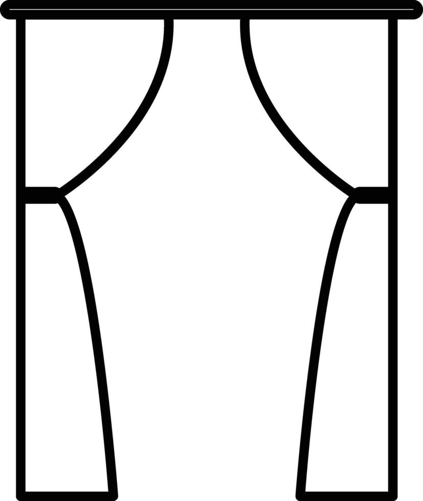 window curtains illustration design vector