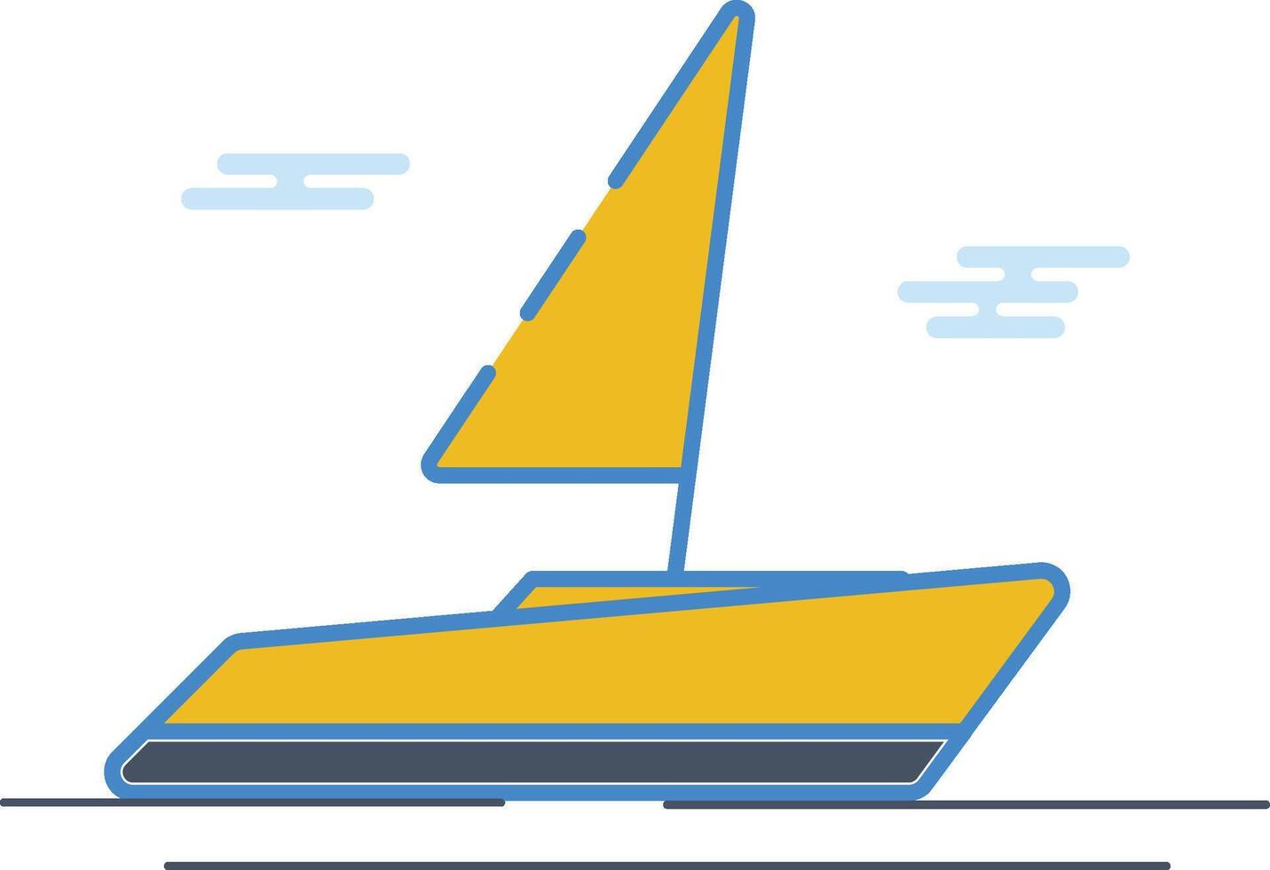 sailboat illustration design vector