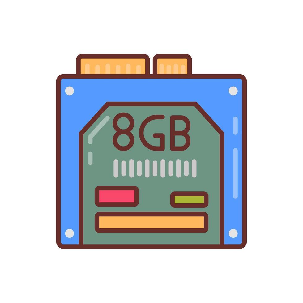 Micro Drive icon in vector. Logotype vector