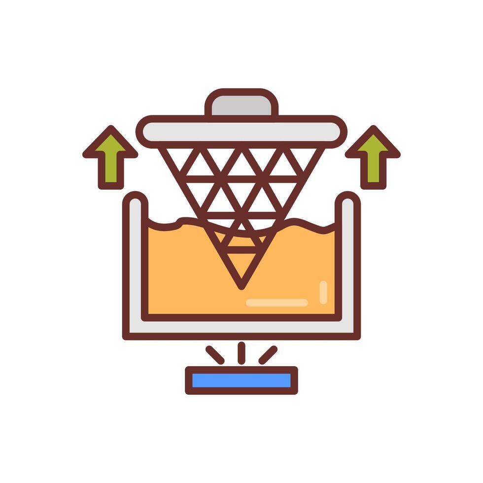 Nano Lithography  icon in vector. Logotype vector