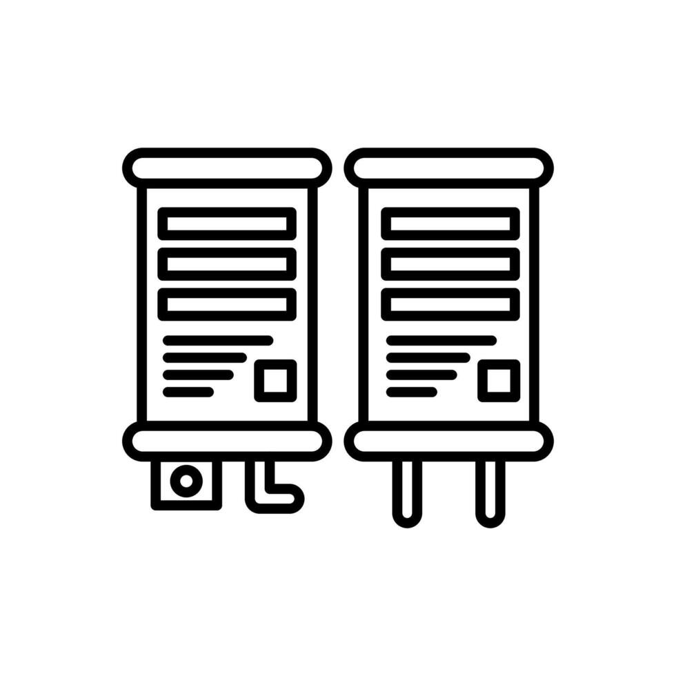 Nano Capacitor  icon in vector. Logotype vector