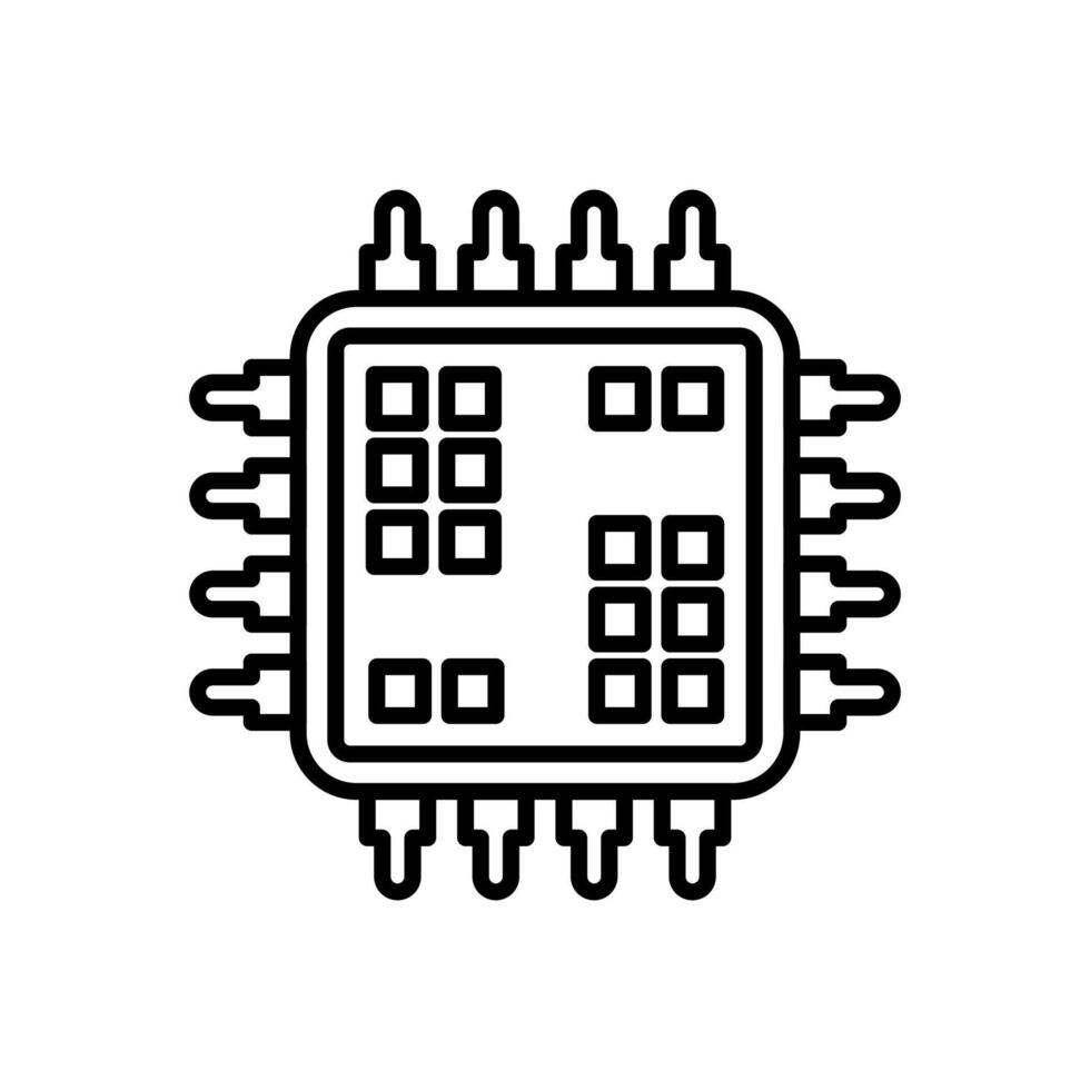 micro informática icono en vector. logotipo vector
