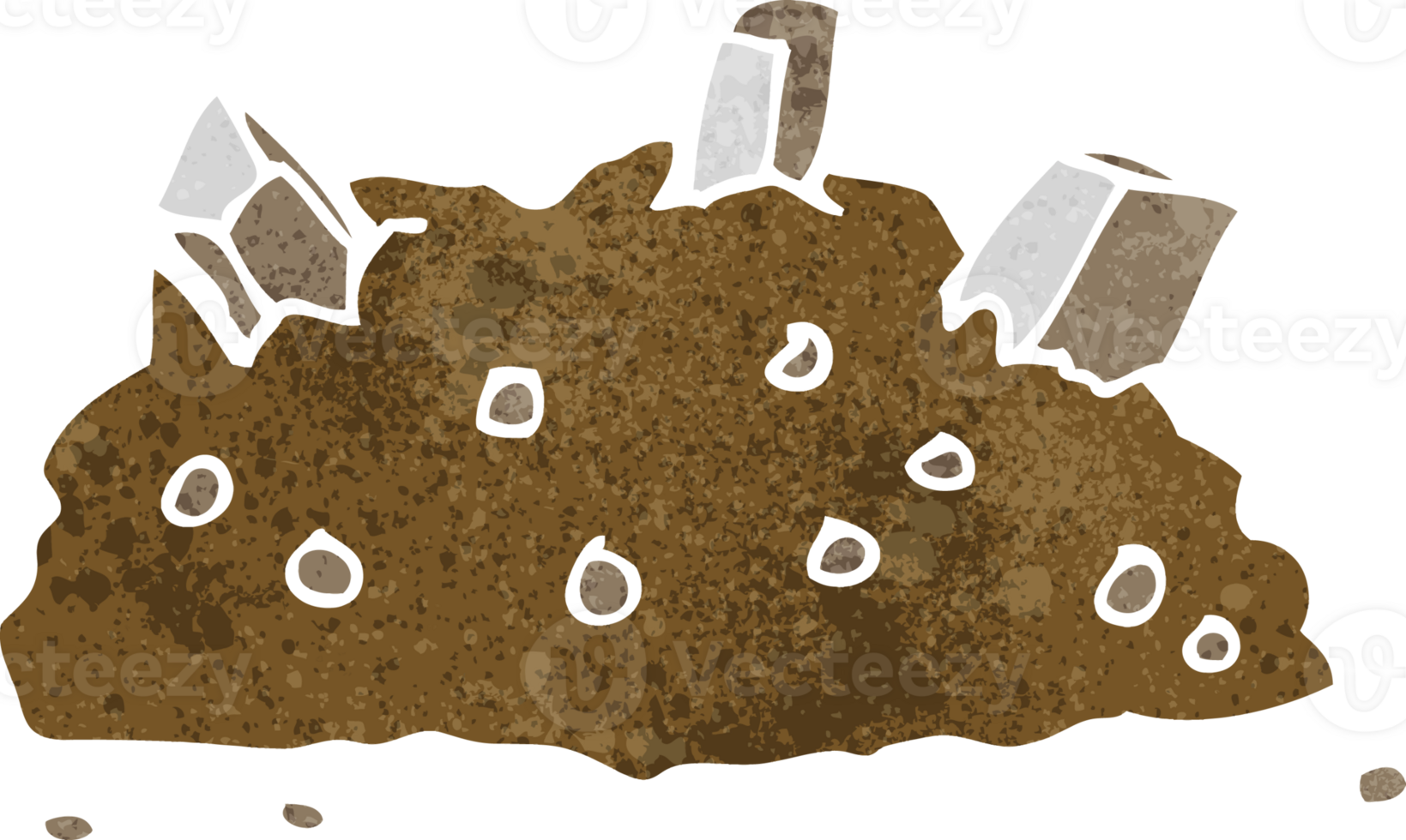 cartoon pile of rubble png