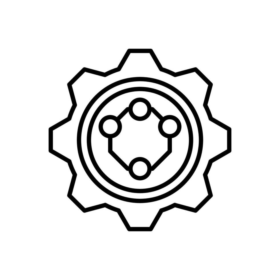 Nanomotor icon in vector. Logotype vector