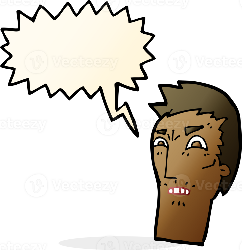 cartoon angry face with speech bubble png