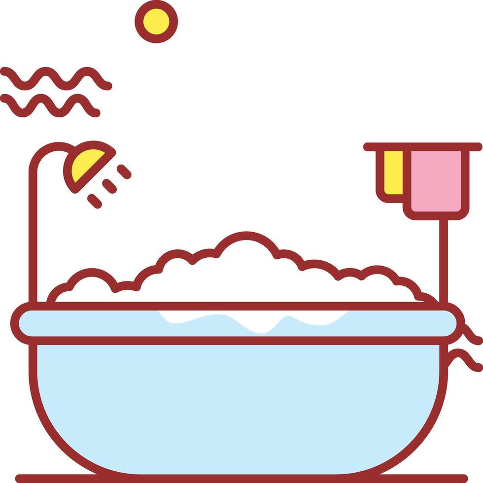 bath illustration design vector