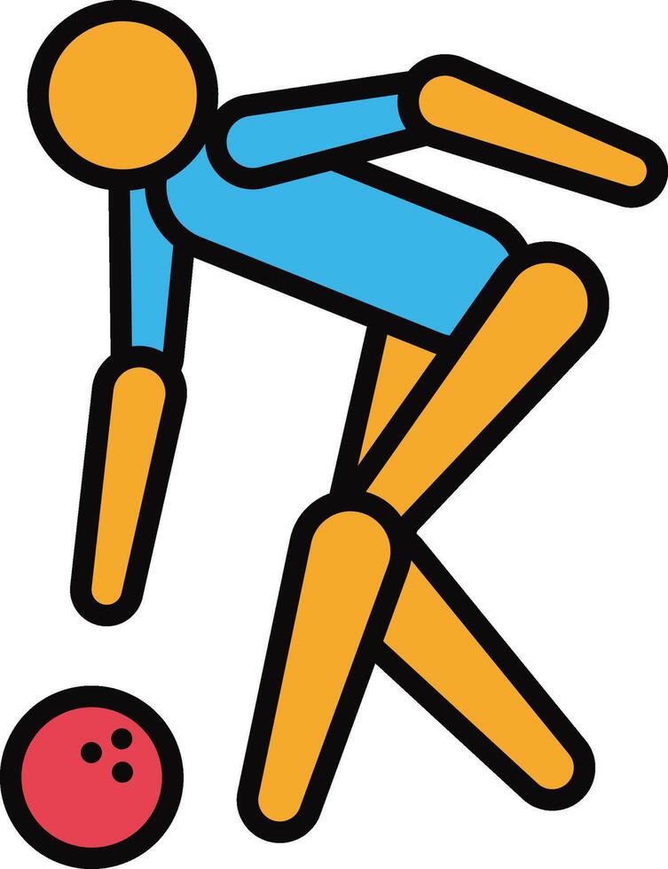 bowling illustration design vector
