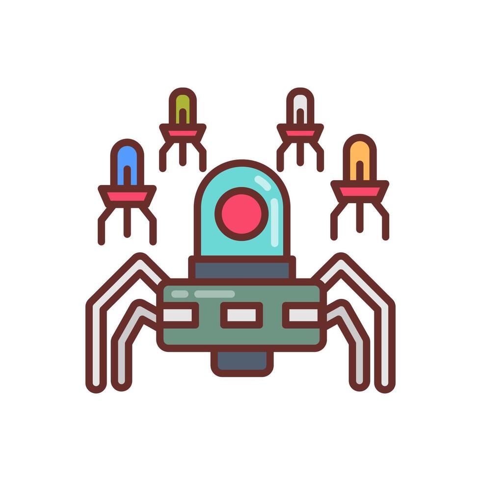 Micro Bot icon in vector. Logotype vector