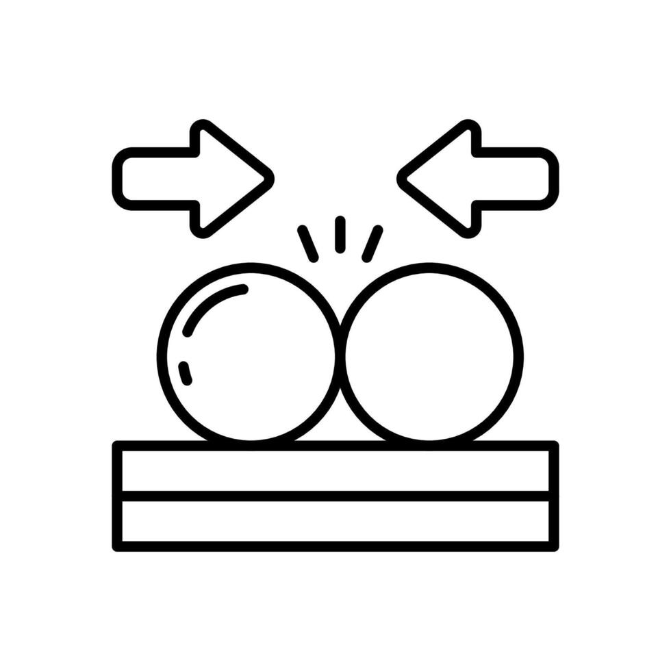 Collision  icon in vector. Logotype vector
