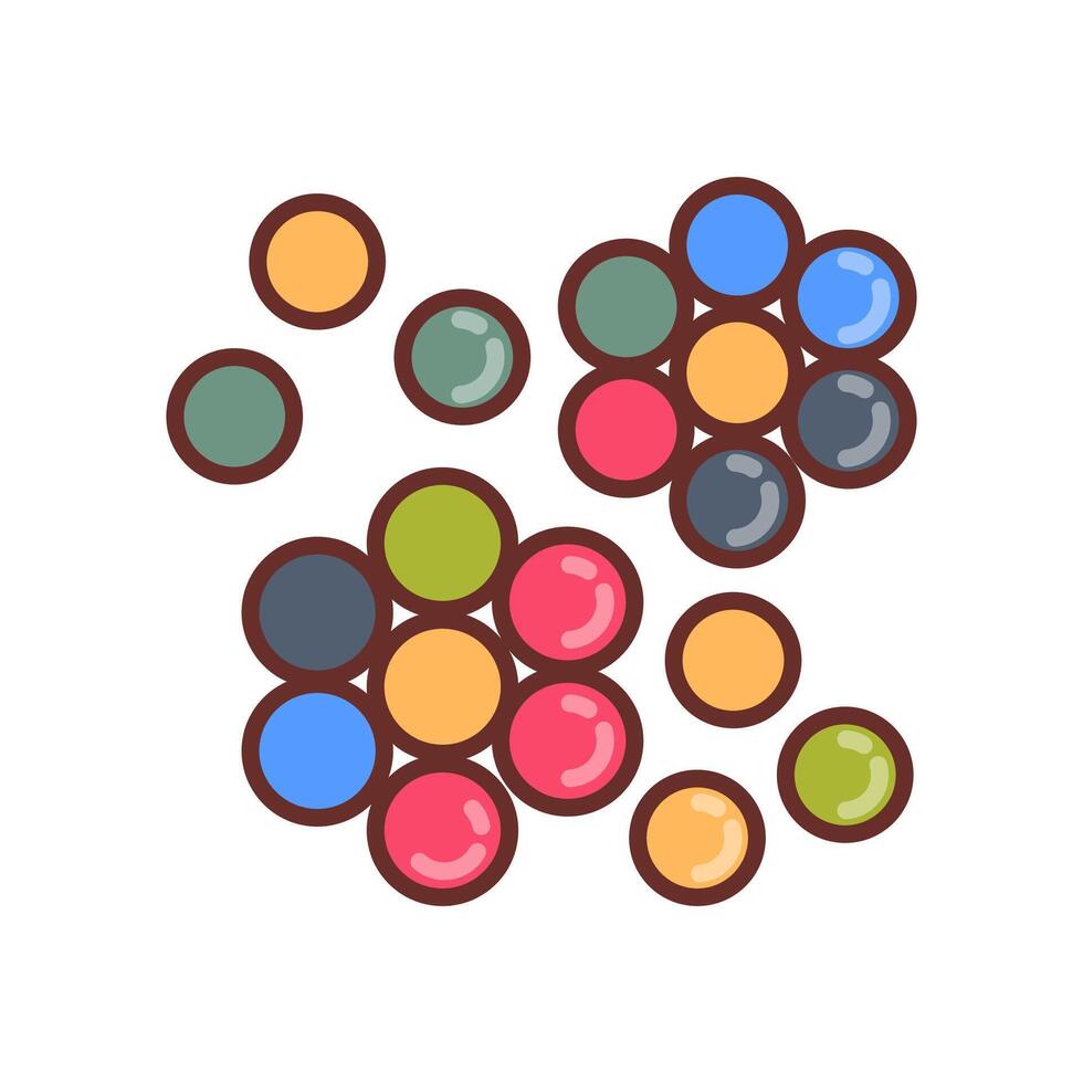 Nano Particles icon in vector. Logotype vector