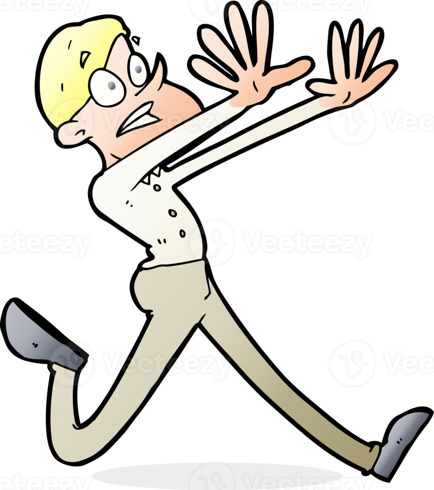 cartoon man running away png