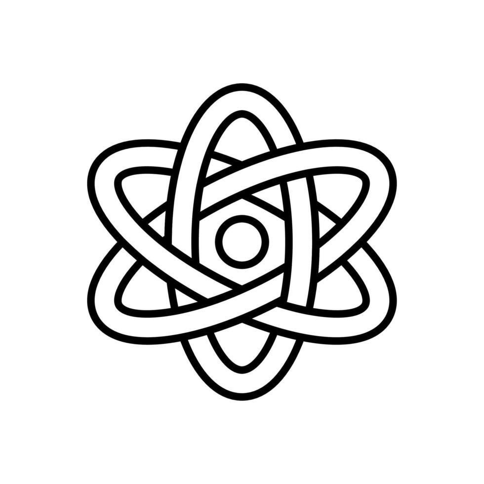 Atomic Energy icon in vector. Logotype vector