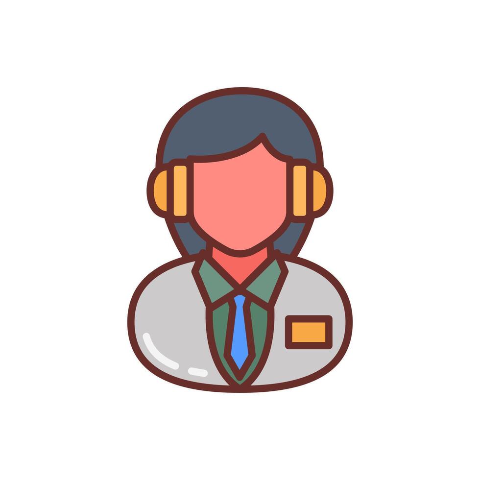 Online Consultant icon in vector. Logotype vector