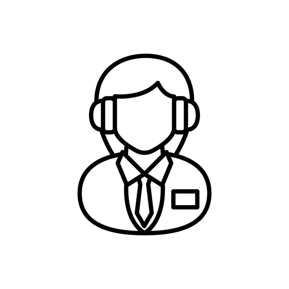 Online Consultant icon in vector. Logotype vector