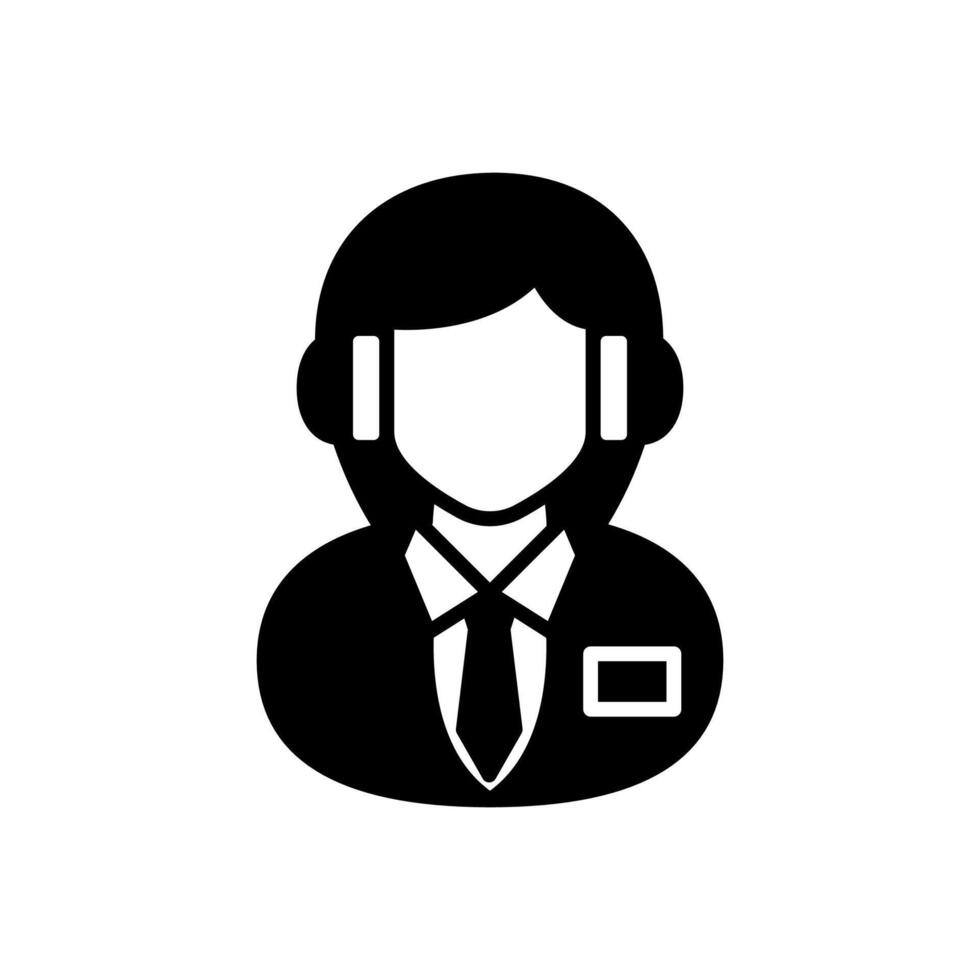 en línea consultor icono en vector. logotipo vector