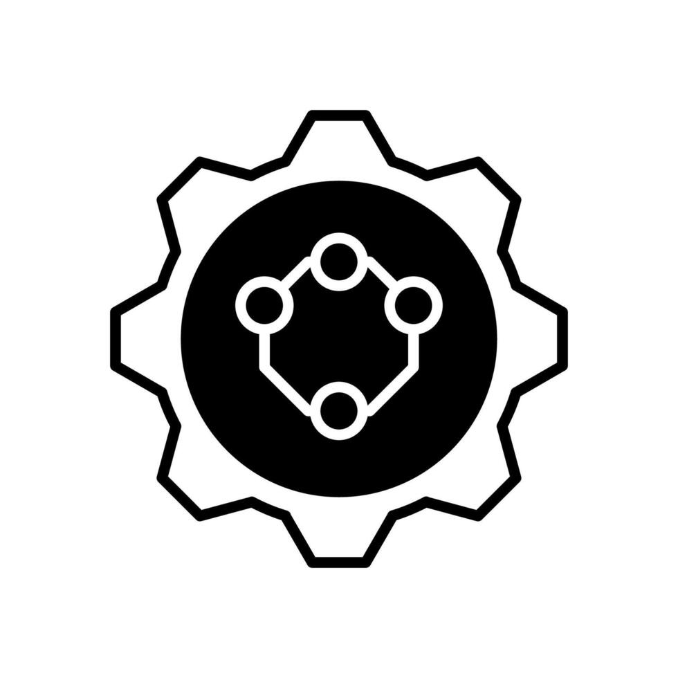 Nanomotor icon in vector. Logotype vector