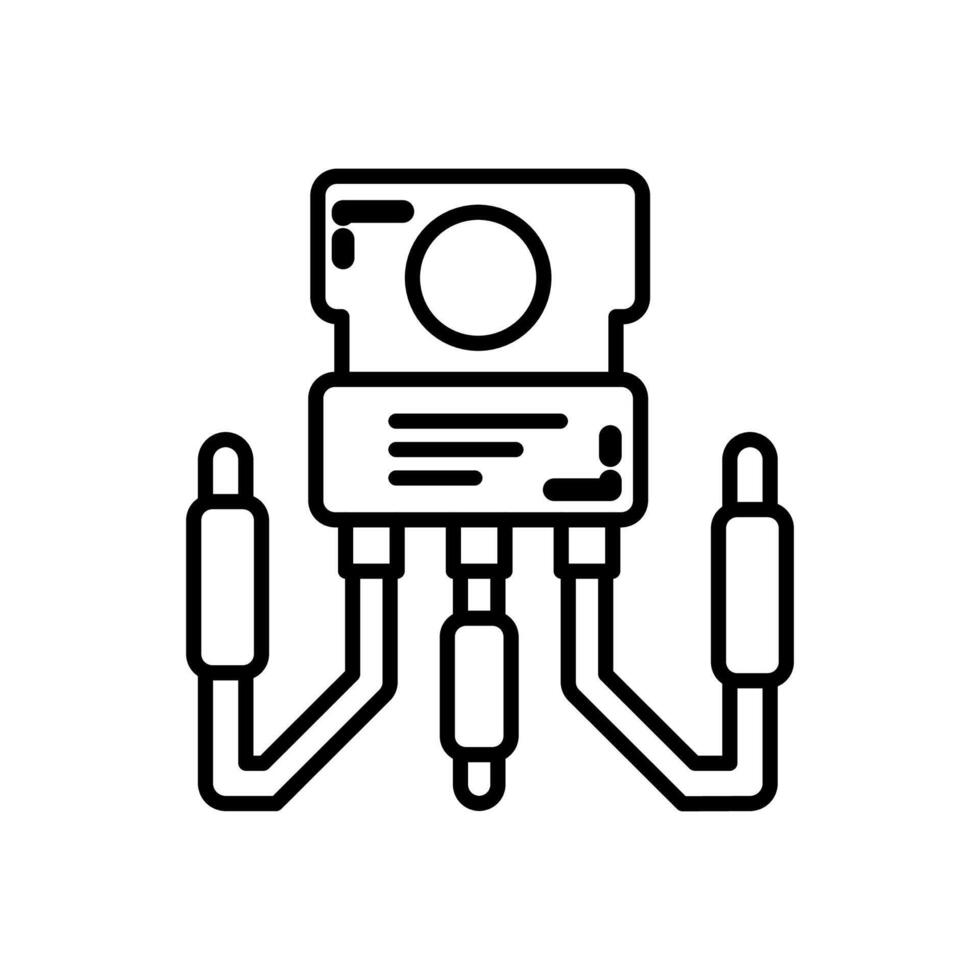 Nanoscale Transistor icon in vector. Logotype vector