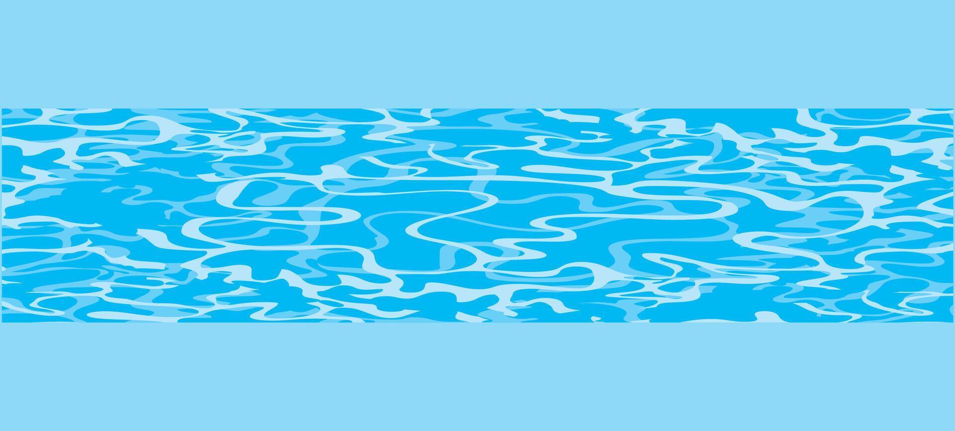 reflexión de Dom en agua - 6 6 colores vector ilustración. agua ola ligero superficie cubrir antecedentes. 3d claro Oceano superficie modelo con reflexión efecto fondo.