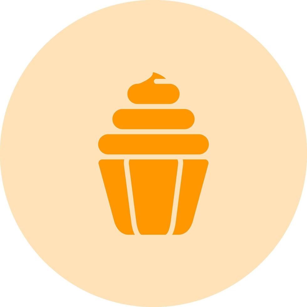 icono de vector de cupcake