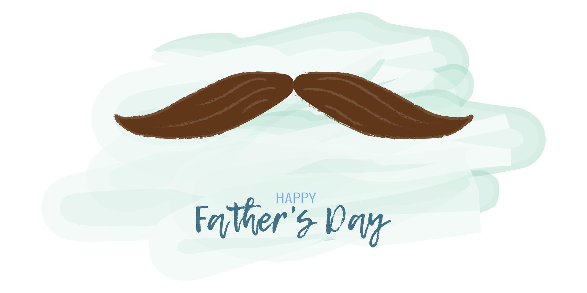 Templates  Father Day holiday in watercolor style. vector