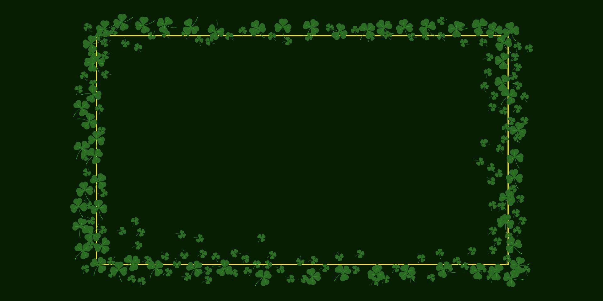 Composition for St. Patricks Day poster template. vector