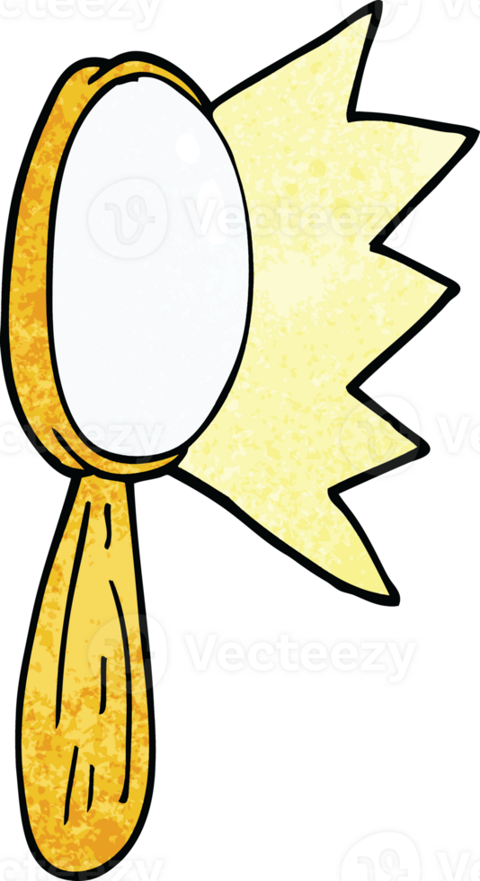 cartoon doodle magnifying glass png
