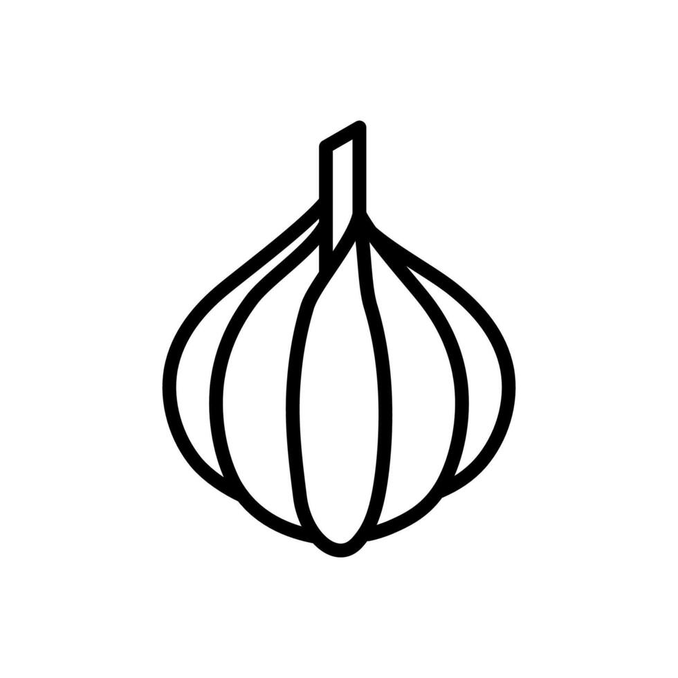 Garlic  icon in vector. Logotype vector