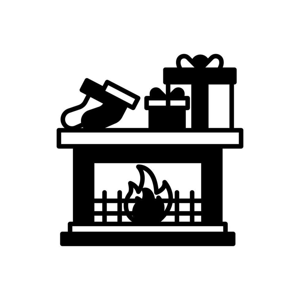 Christmas Chimney Diet  icon in vector. Logotype vector